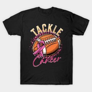 Tackle Breast Cancer Football T-Shirt